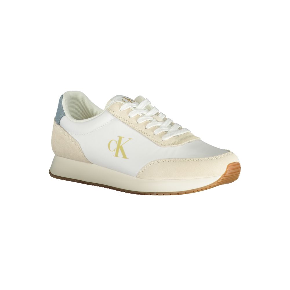 Weiße Polyester Herren Sneaker