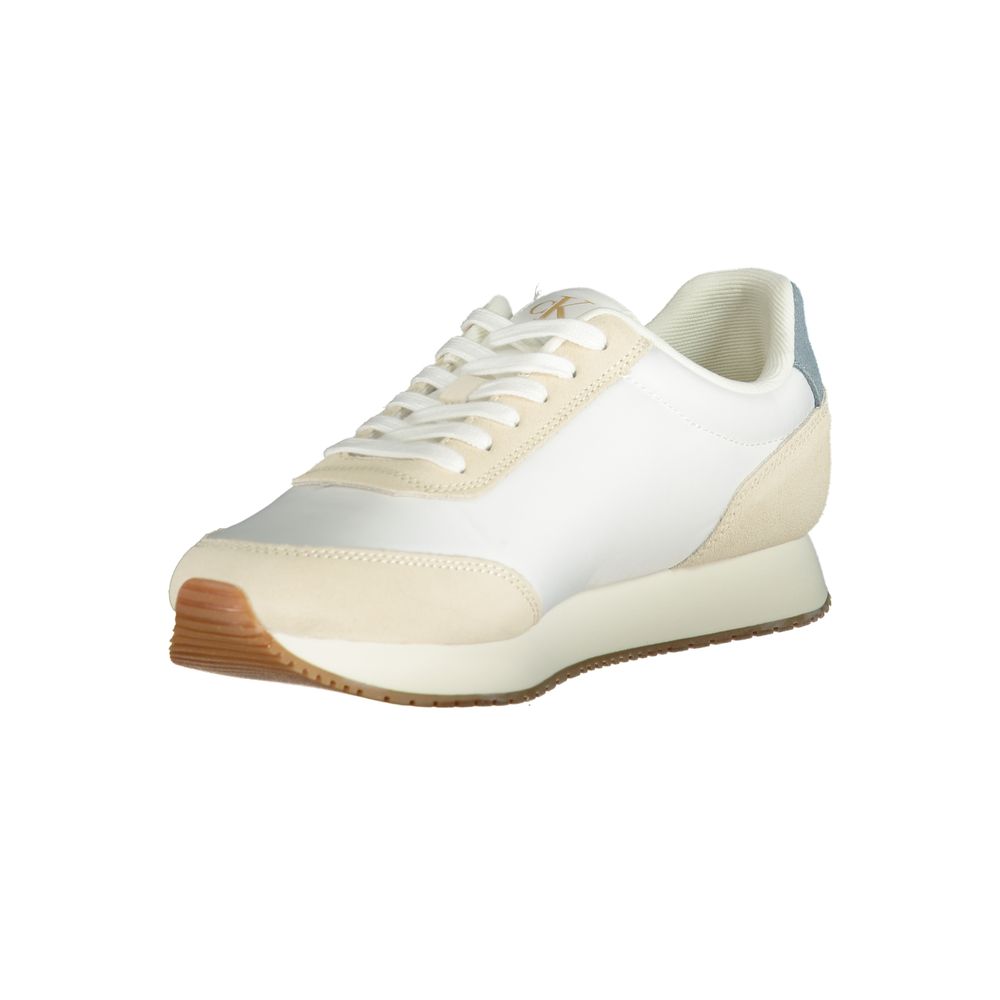 Weiße Polyester Herren Sneaker