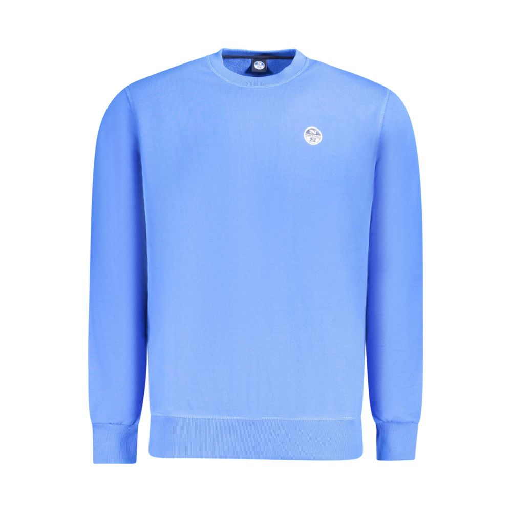 Blauer Baumwollpullover für Herren