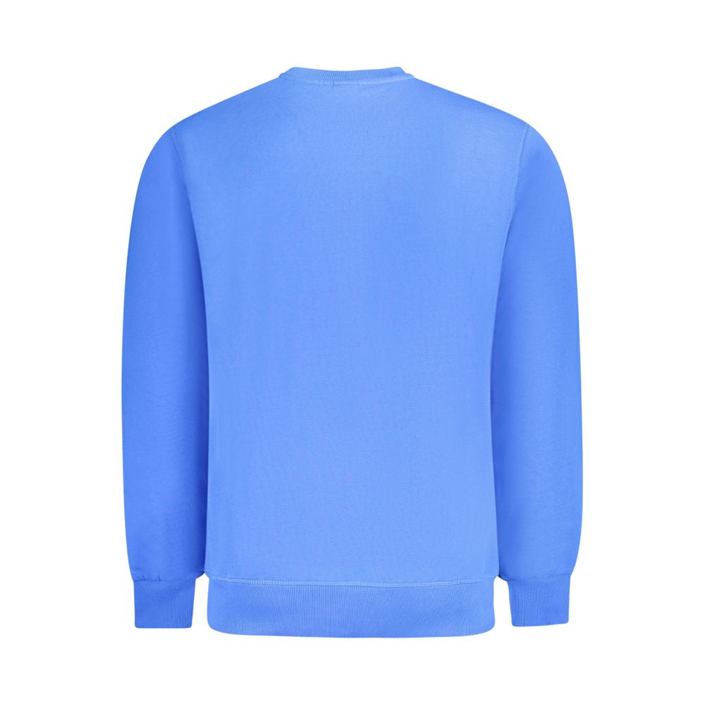 Blauer Baumwollpullover für Herren
