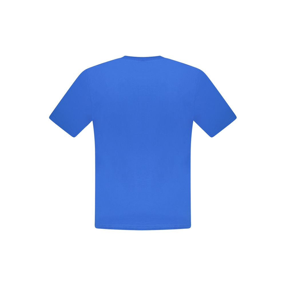 Blaues Herren-T-Shirt aus Baumwolle