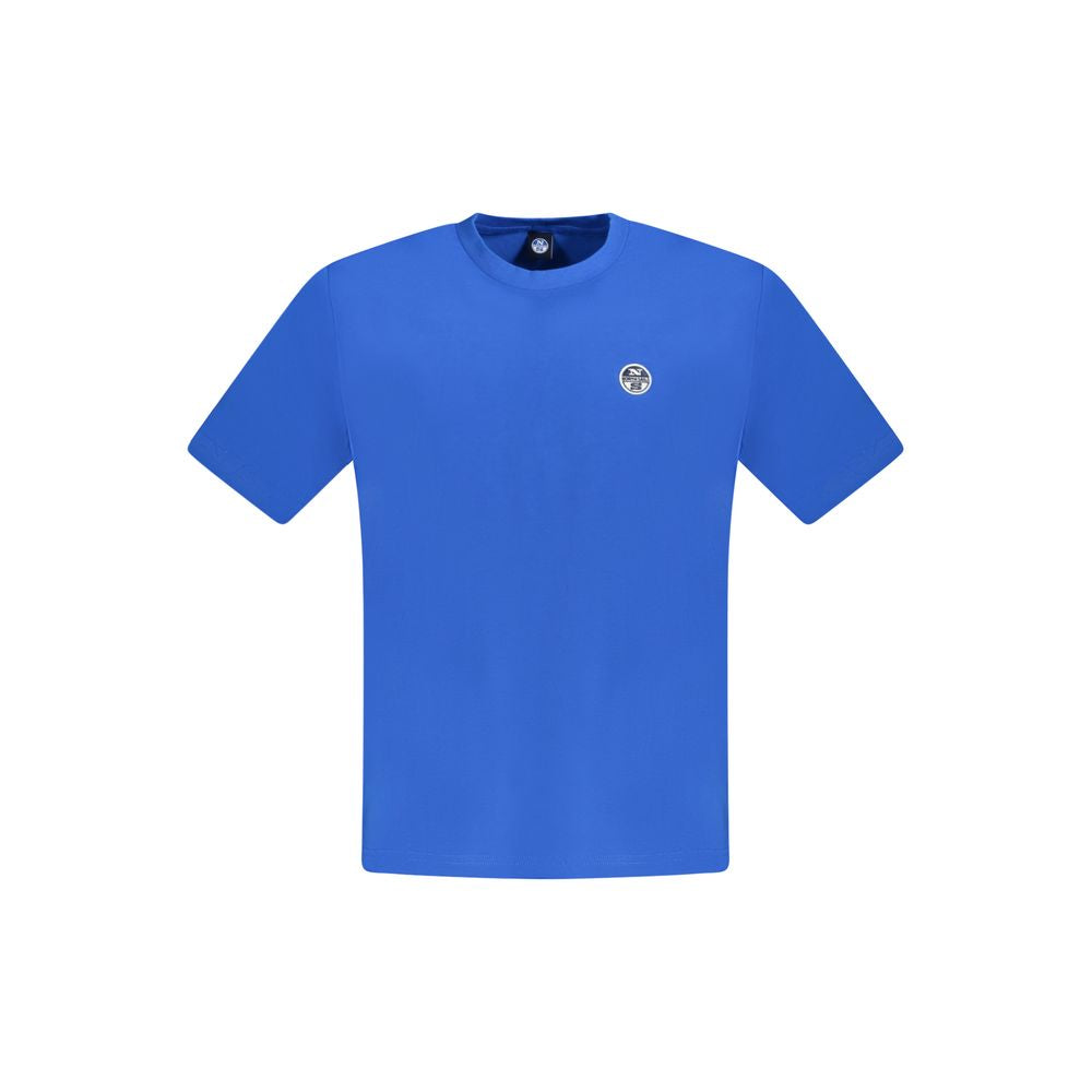 Blaues Herren-T-Shirt aus Baumwolle