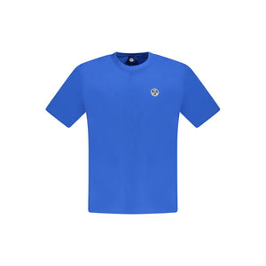 Blaues Herren-T-Shirt aus Baumwolle