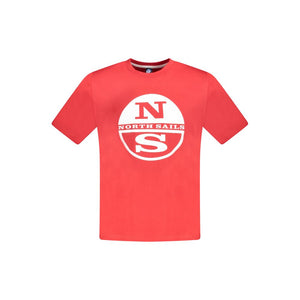 Rotes Herren-T-Shirt aus Baumwolle