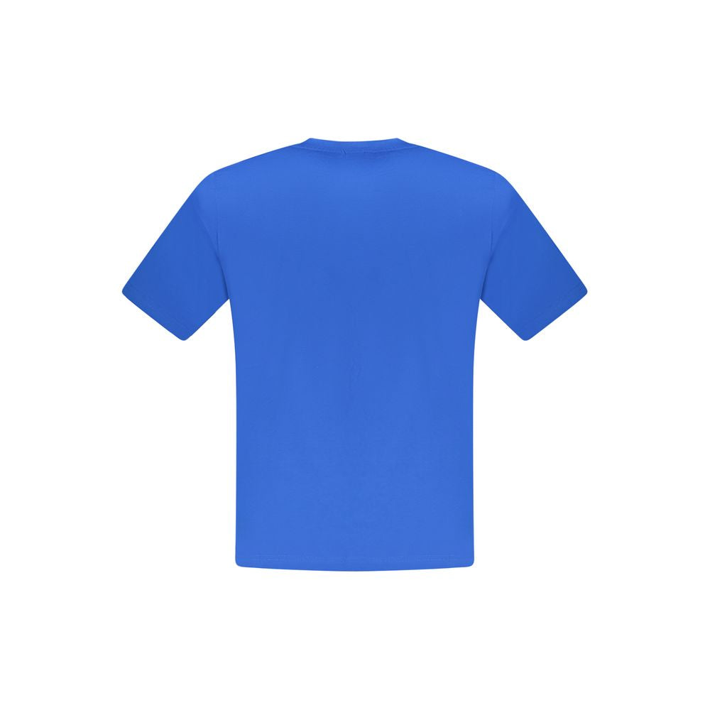 Blaues Herren-T-Shirt aus Baumwolle