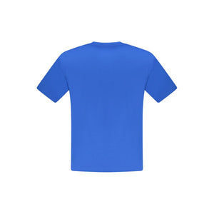Blaues Herren-T-Shirt aus Baumwolle