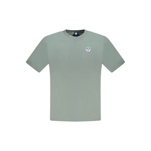 Grünes Herren-T-Shirt aus Baumwolle