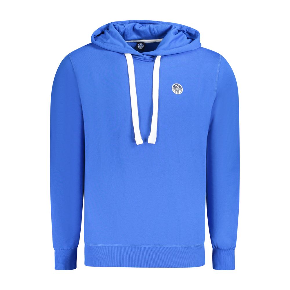 Blauer Baumwollpullover für Herren