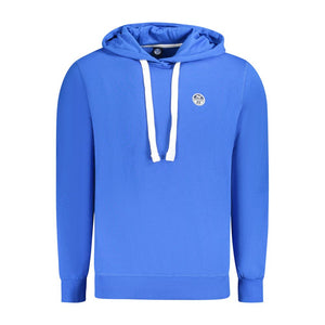 Blauer Baumwollpullover für Herren