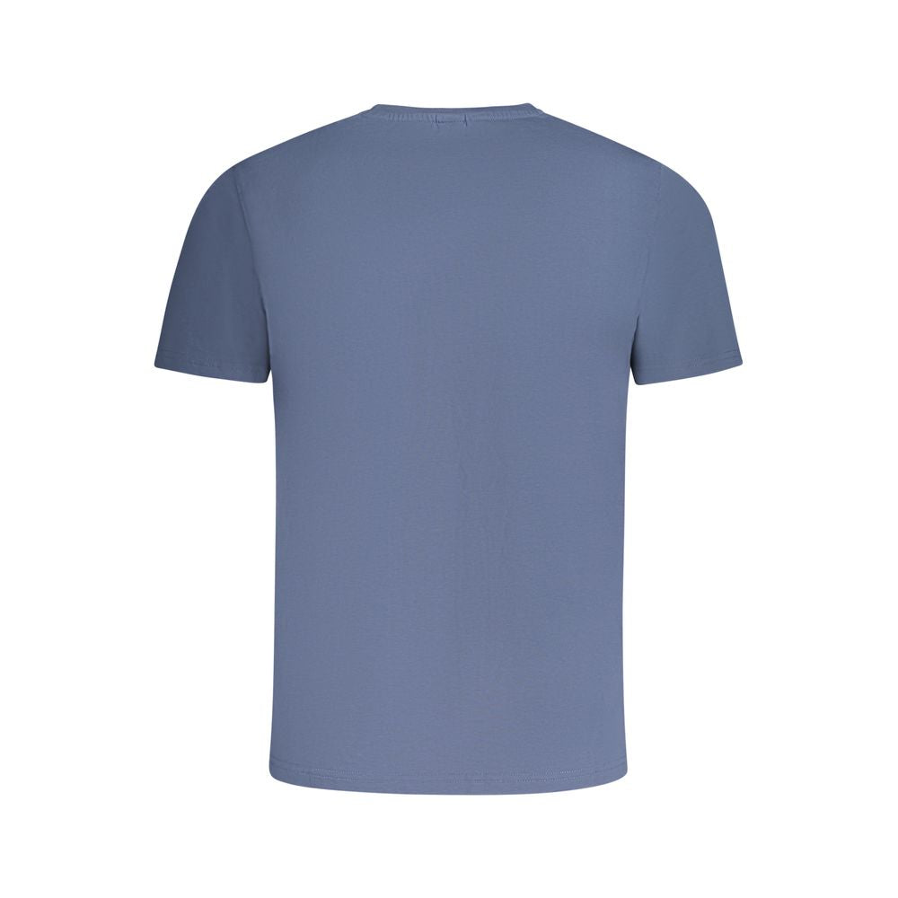 Blaues Herren-T-Shirt aus Baumwolle