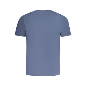 Blaues Herren-T-Shirt aus Baumwolle