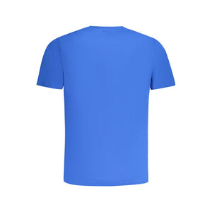 Blaues Herren-T-Shirt aus Baumwolle