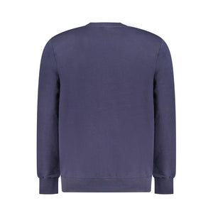 Blauer Baumwollpullover für Herren