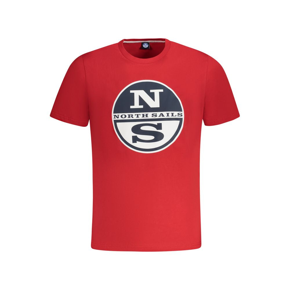 Rotes Herren-T-Shirt aus Baumwolle