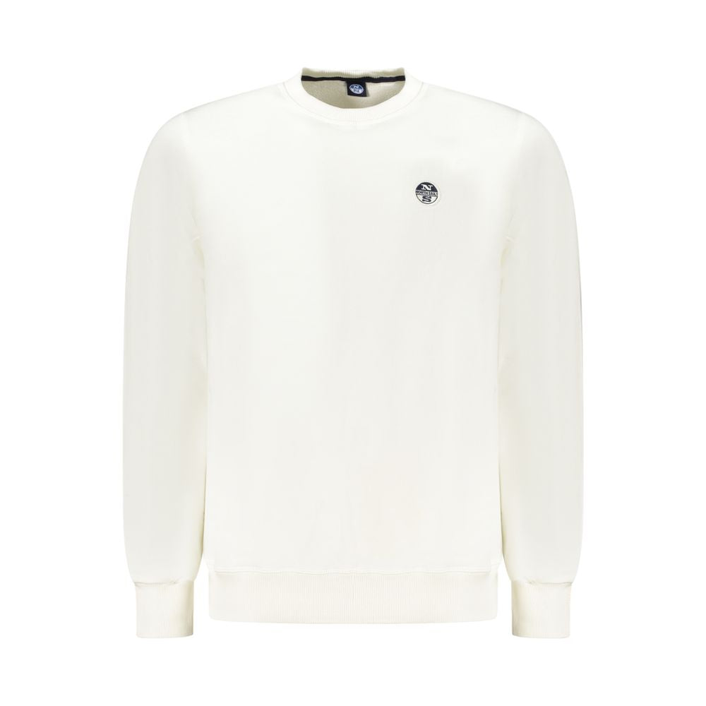 Weißer Baumwollpullover für Herren