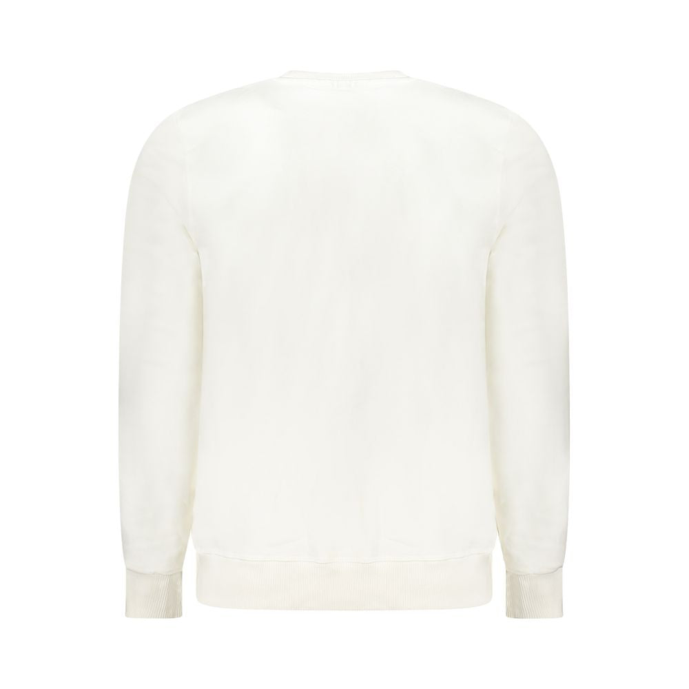 Weißer Baumwollpullover für Herren