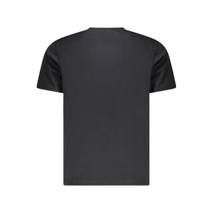 Schwarzes Herren-T-Shirt aus Baumwolle