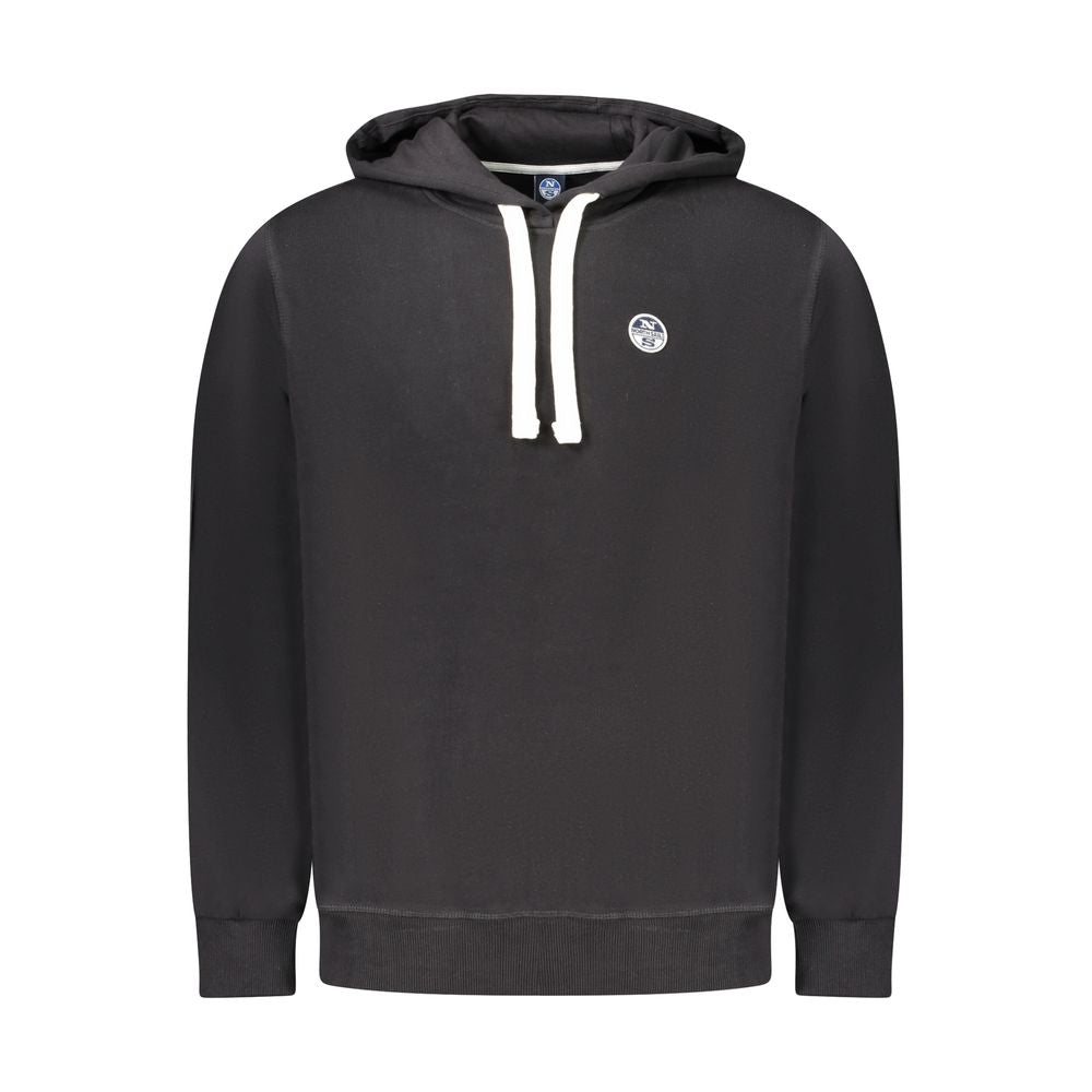 Schwarzer Baumwollpullover für Herren