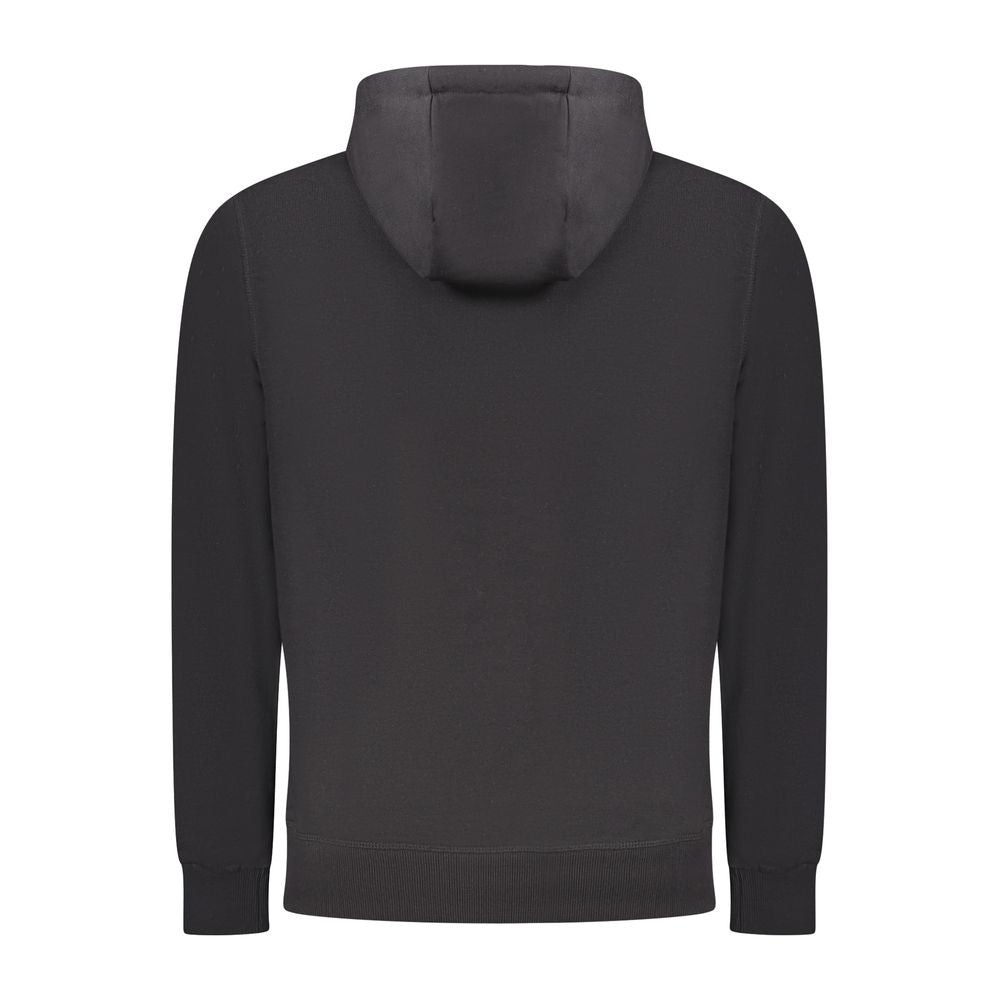 Schwarzer Baumwollpullover für Herren