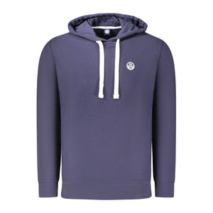 Blauer Baumwollpullover für Herren