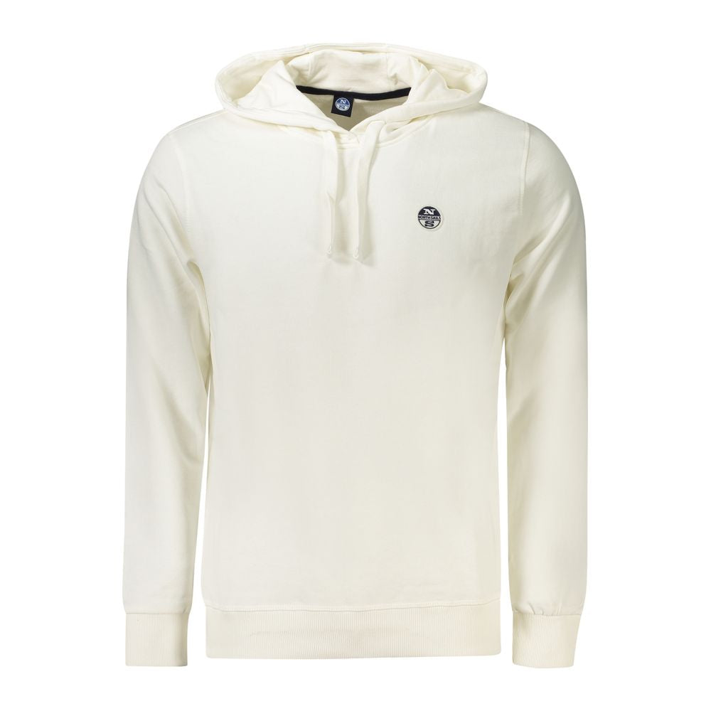 Weißer Baumwollpullover für Herren