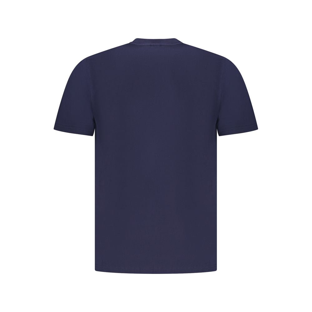 Blaues Herren-T-Shirt aus Baumwolle