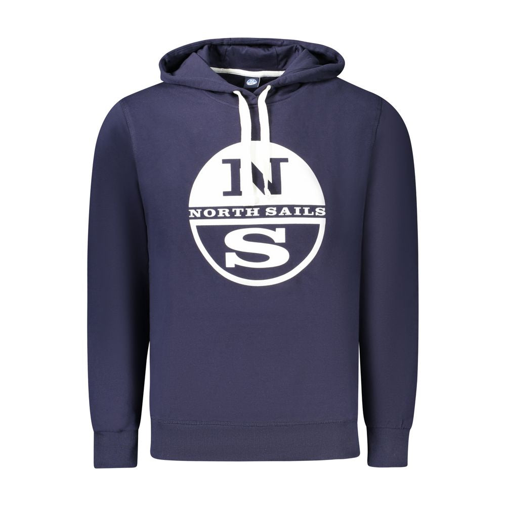 Blauer Baumwollpullover für Herren