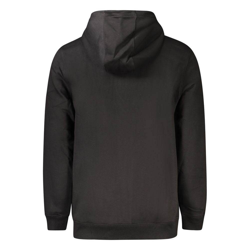 Schwarzer Baumwollpullover für Herren