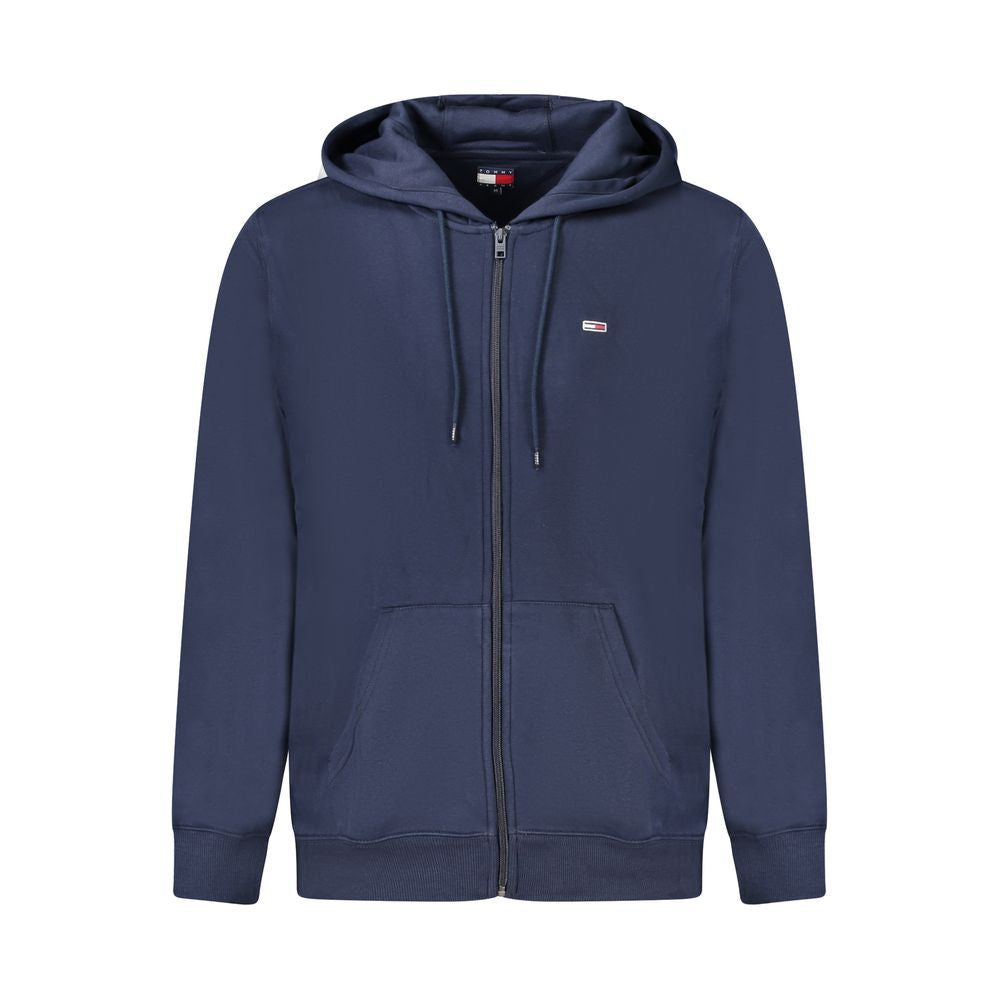 Blauer Baumwollpullover für Herren