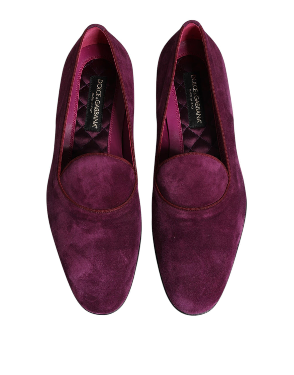 Purple Velvet Slip On Loafers Formal Shoes