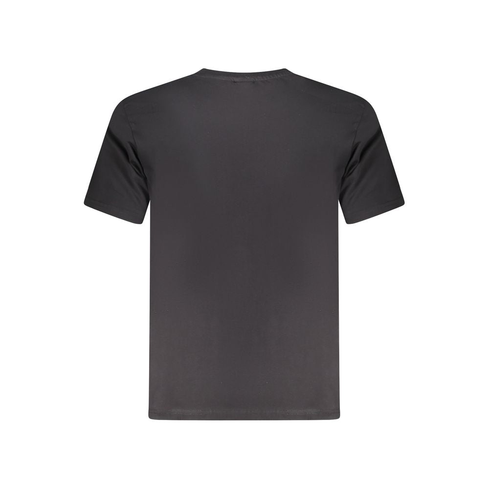 Schwarzes Herren-T-Shirt aus Baumwolle
