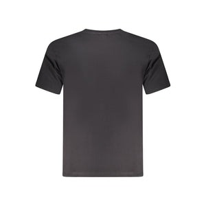 Black Cotton Men T-Shirt
