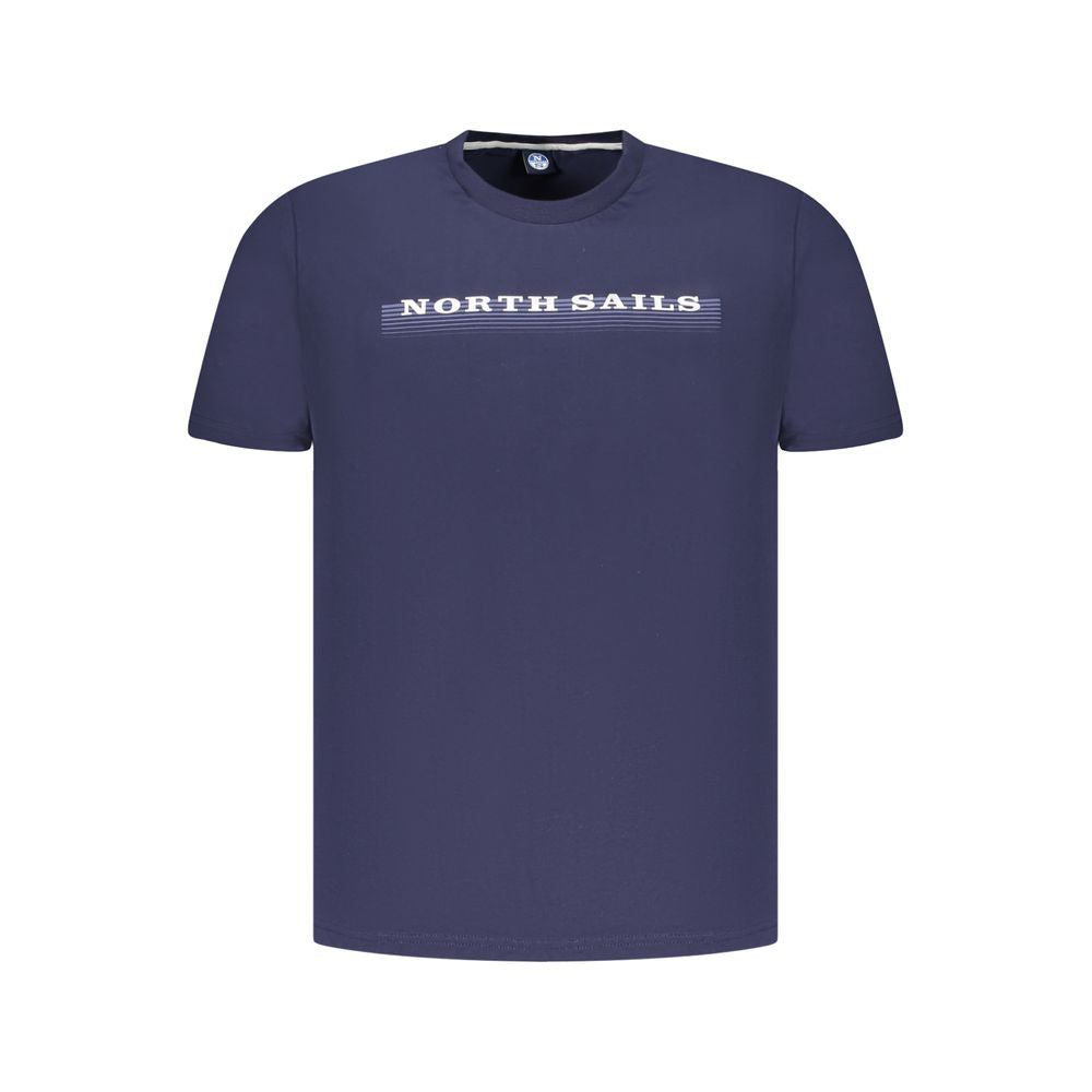 Blaues Herren-T-Shirt aus Baumwolle