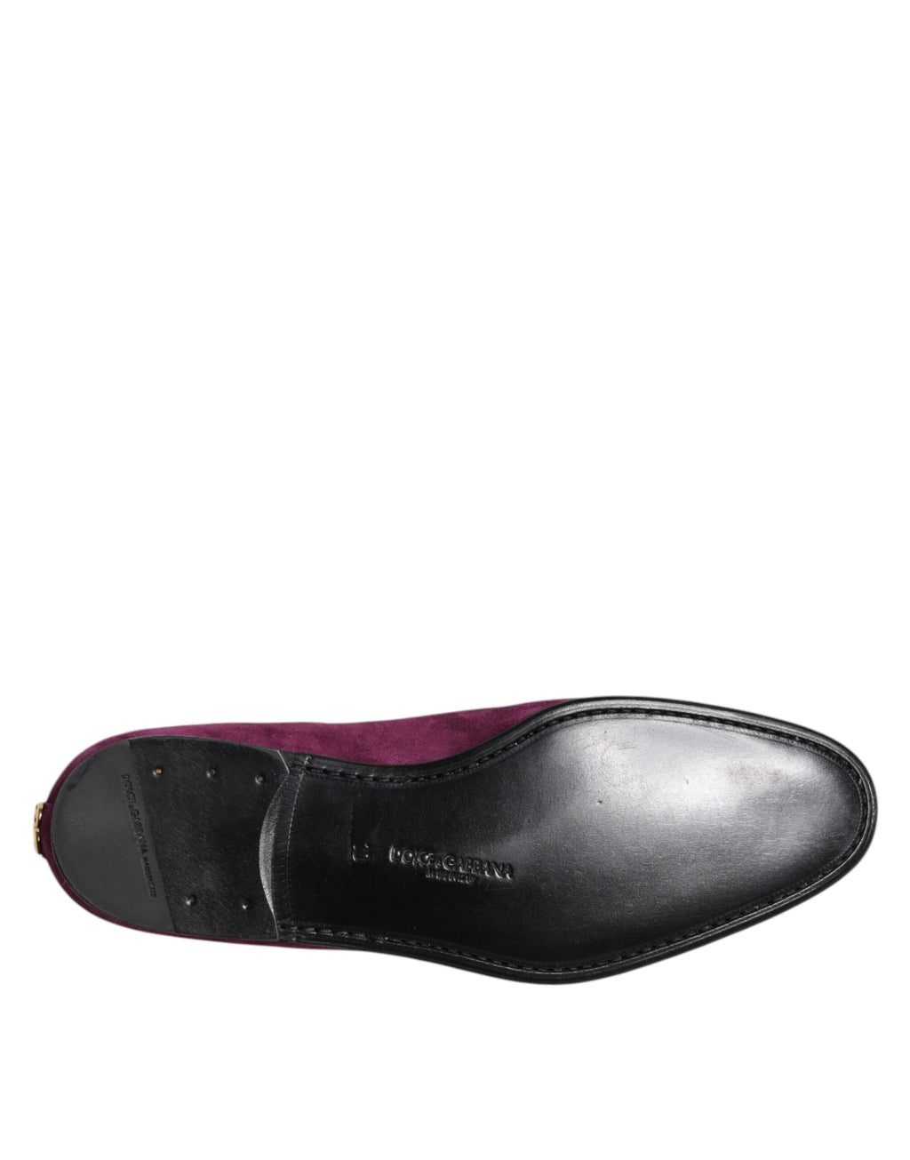Purple Velvet Slip On Loafers Formal Shoes