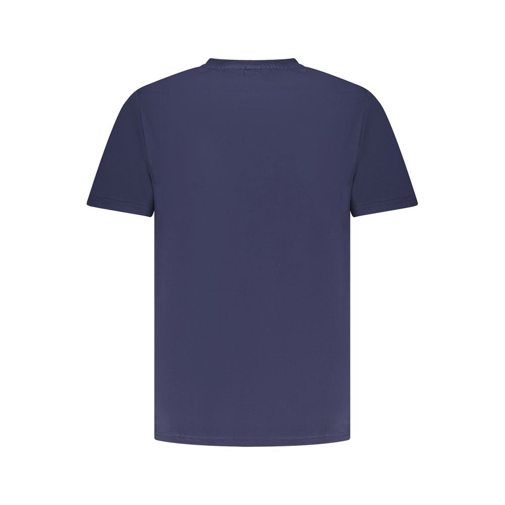 Blaues Herren-T-Shirt aus Baumwolle