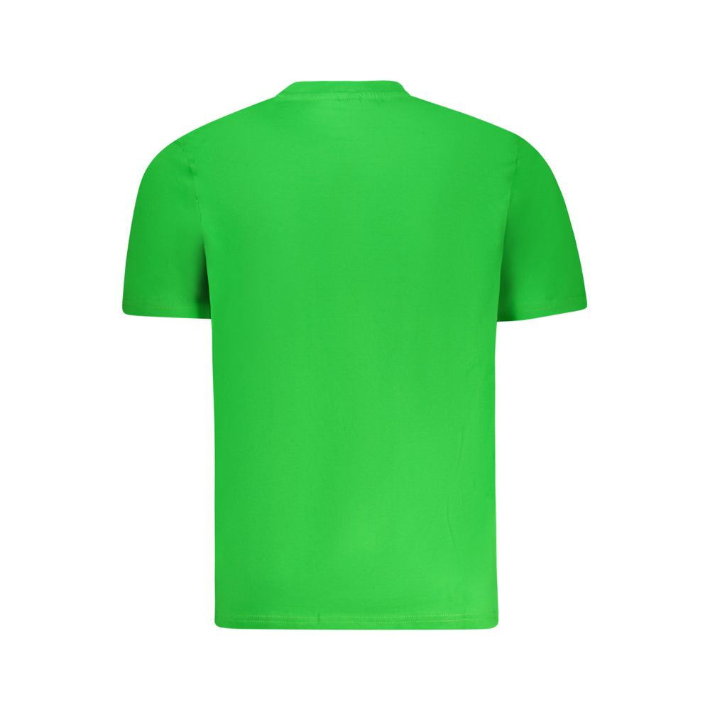 Grünes Herren-T-Shirt aus Baumwolle