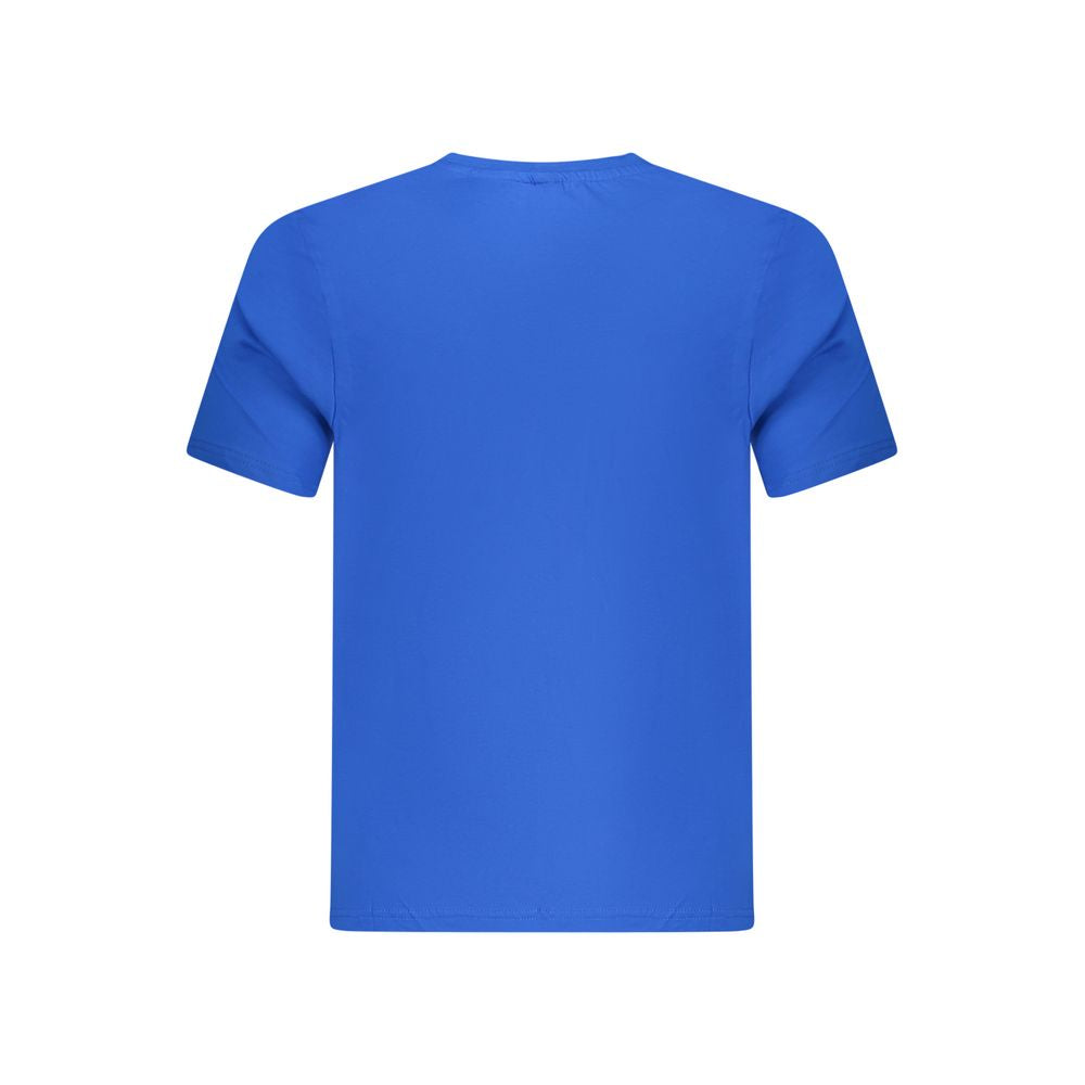 Blaues Herren-T-Shirt aus Baumwolle