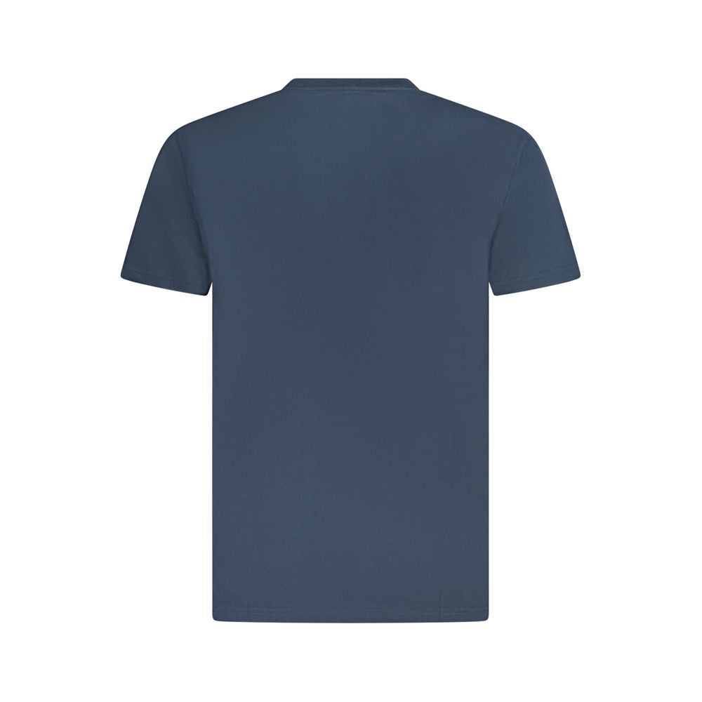 Blaues Baumwoll-T-Shirt