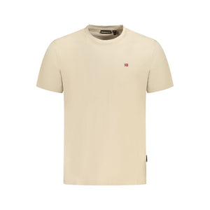 Beiges Herren-T-Shirt aus Baumwolle