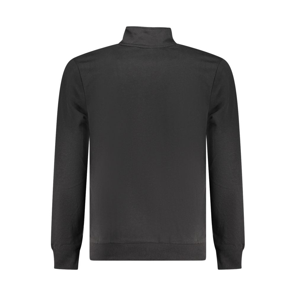 Schwarzer Baumwollpullover
