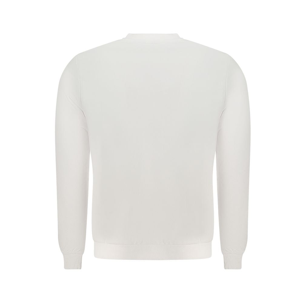 Weißer Baumwollpullover