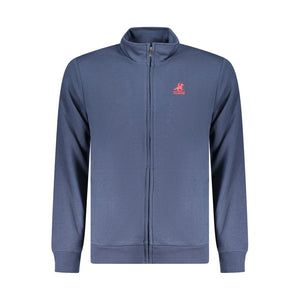Blauer Baumwollpullover