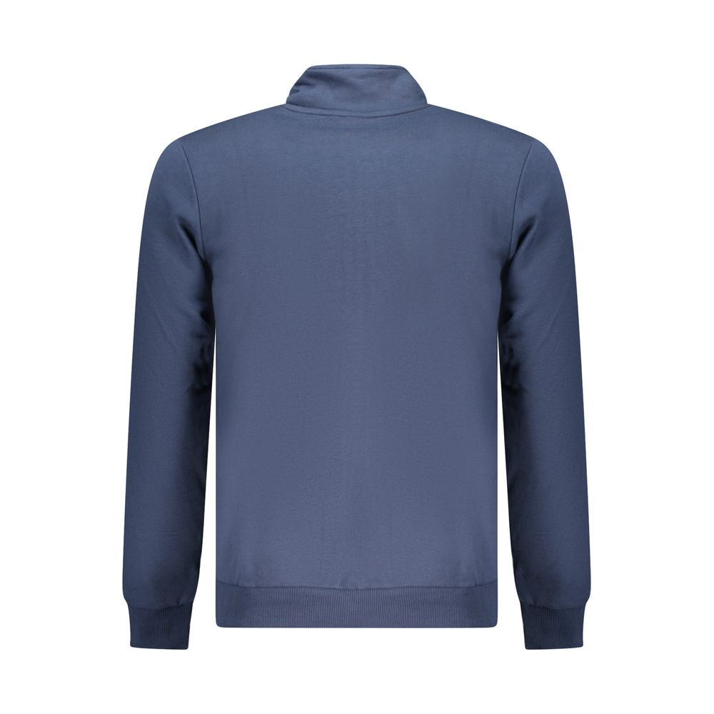 Blauer Baumwollpullover
