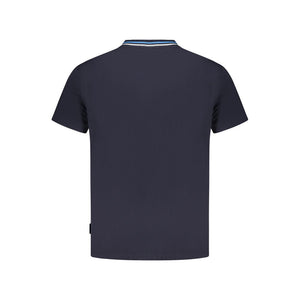 Blaues Baumwoll-T-Shirt