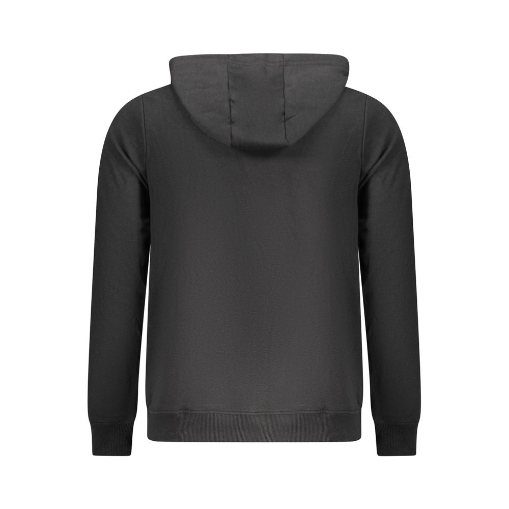 Schwarzer Baumwollpullover