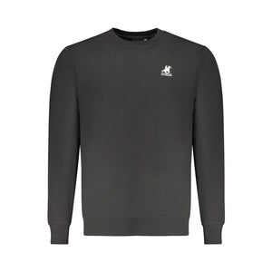 Schwarzer Baumwollpullover