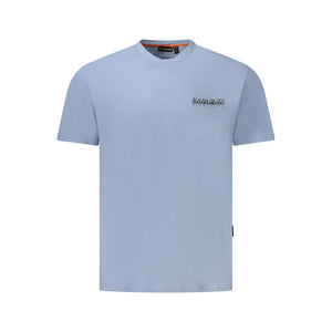 Hellblaues Herren-T-Shirt aus Baumwolle
