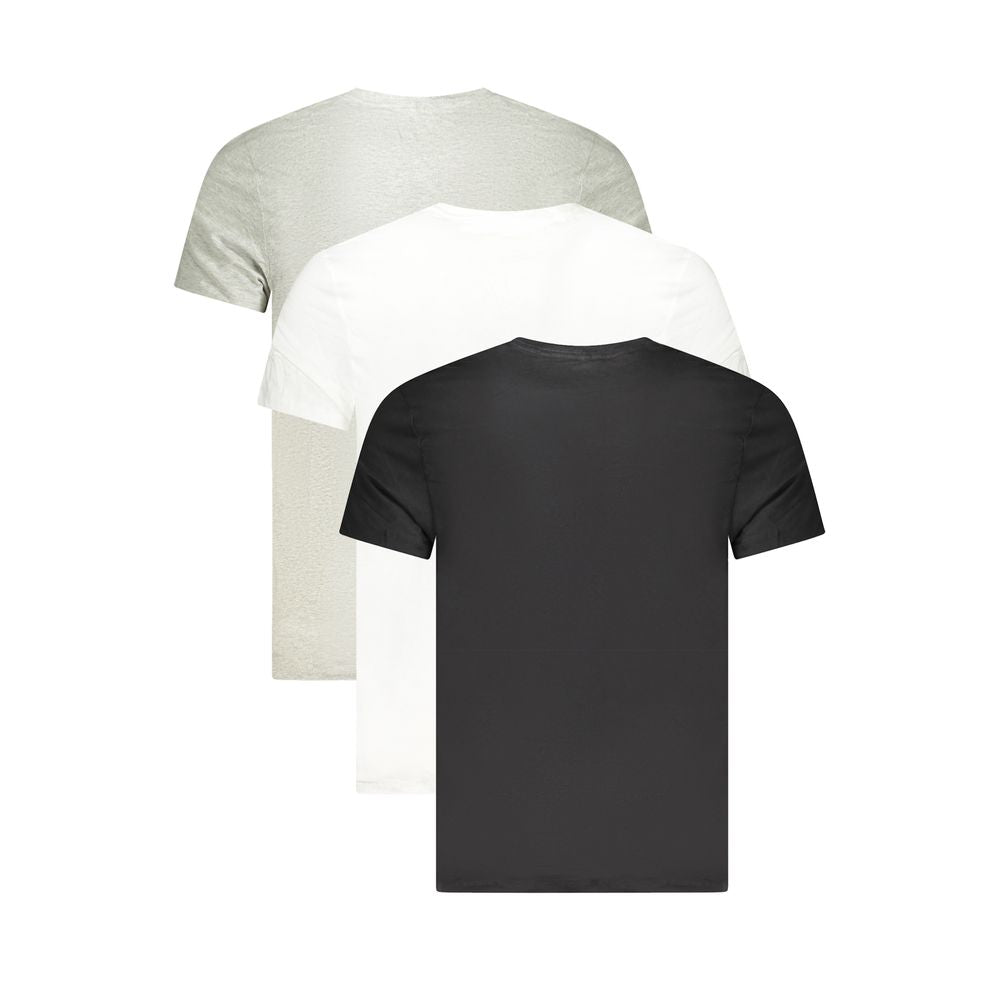 Graues Herren-T-Shirt aus Baumwolle
