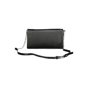 Schwarze Polyester-Handtasche