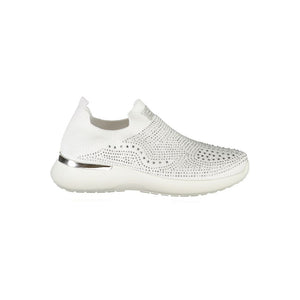 Weiße Polyester Damen Sneaker